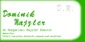 dominik majzler business card